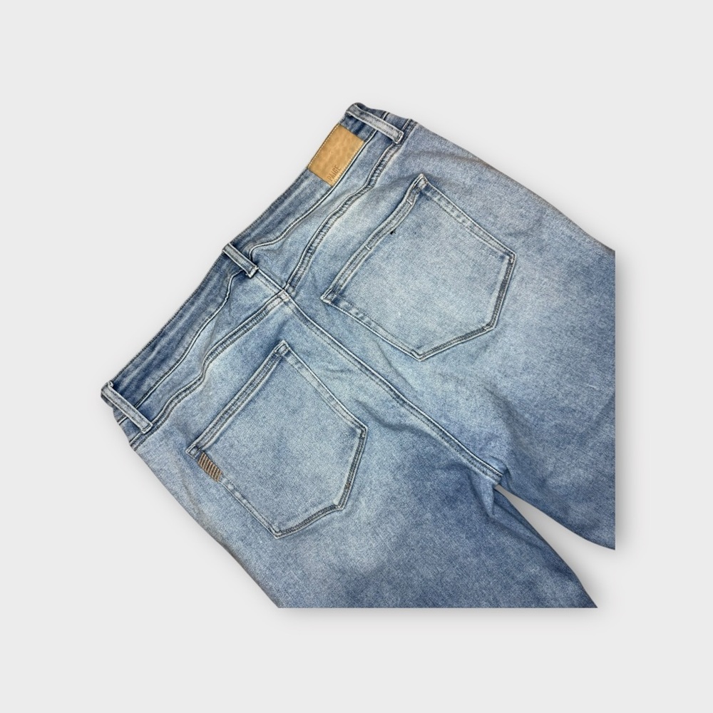 Paige High Rise Laurel Canyon Marienne Light Wash Blue Flare Jeans - Picture 6 of 7